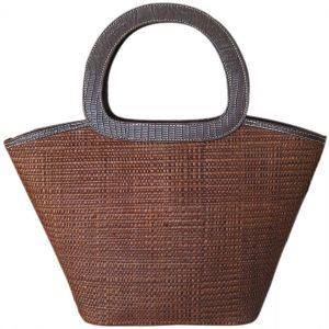 Bolsa Grande Marrom com Alça Ovalada
