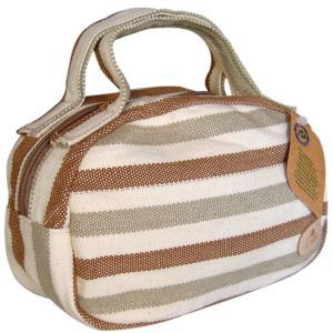 Necessaire em Algodão Natural Colorido M