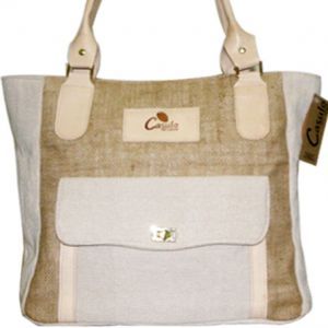 Bolsa Grande Carmem Crua em Algodão Natural Colorido