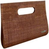 Maxi Carteira em Palha de Buriti Tabaco