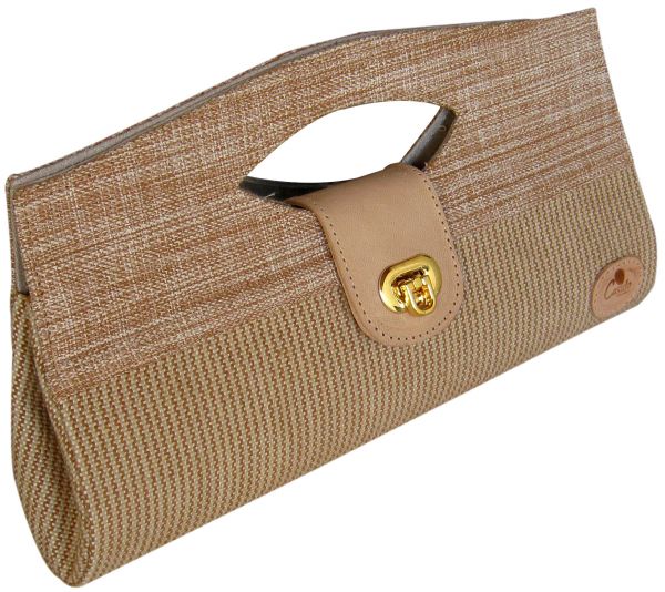 Carteira Clutch Paula em Algodão Natural