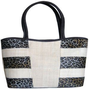 Bolsa Grande de Oncinha e Palha de Buriti