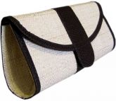 Clutch em Palha de Buriti Crua Carteira de Mão