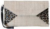 Clutch Envelope Alto Palha e Oncinha Animal Print