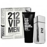 KIT 212 VIP MEN PERFUME DE 100ML + GEL DE BANHO