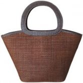 Bolsa Grande Marrom com Alça Ovalada