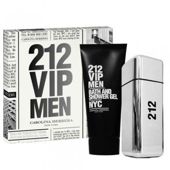 KIT 212 VIP MEN PERFUME DE 100ML + GEL DE BANHO