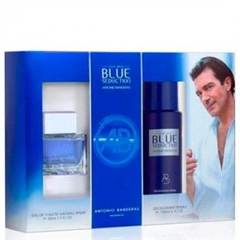 KIT BLUE SEDUCTION MASCULINO PERFUME 100ML + DEO