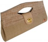 Carteira Clutch Paula em Algodão Natural